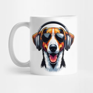 American Foxhound Smiling DJ: Vibes of Joy and Harmony Mug